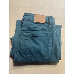 Judy Blue Women's Garment Dyed Cropped Wide Leg Jeans Size 15/32‎ Dark Teal